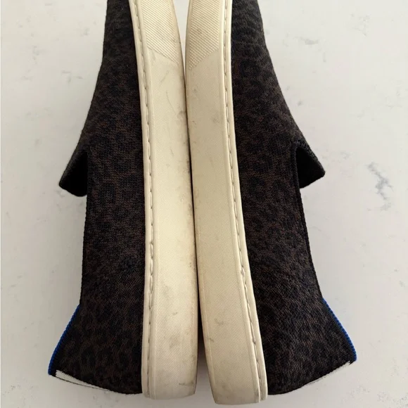 Rothy's Leopard Print Slip on Sneakers - Brown and black - Picture 3 of 6
